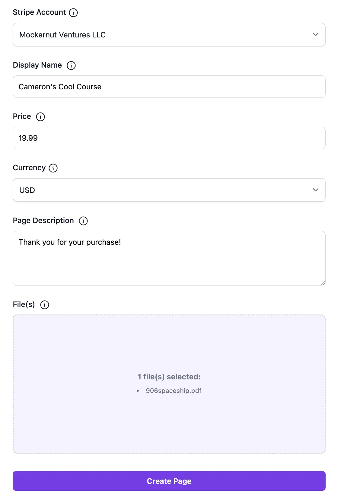 Create your Download Page
